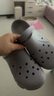 斯凯奇（Skechers）洞洞鞋女士秋季凉拖鞋泡泡鞋厚底增高外穿沙滩鞋踩屎感 实拍图