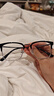 依视路（ESSILOR）男女款商务超轻镜框可配依视路镜片光学近视定制防蓝光平光眼镜 【新品】金属-眉框-2070SV-银色 镜框+依视路A4防蓝光1.56现片 实拍图