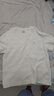GXG男装 双色肌理面料宽松休闲圆领短袖T恤男士上衣G24D442161 米白 XL 实拍图