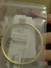 中国黄金（CHINA GOLD）无孔古法素圈黄金手镯足金素圈镯子结婚情人节生日礼物送女友妈妈 【古法无孔】圈号58 约5.1g 实拍图