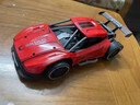 HKDA速龙高速合金遥控车RC充电电动遥控赛车汽车模型跑车男孩玩具礼物 明红-高速汽车【合金】 实拍图
