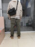 CinvaiKrose官网斜挎包男士背包2025款大容量挎包单肩包生日父亲节礼物送爸爸 黑色【生日礼物可代写心意贺卡】 实拍图