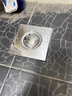京小米森活德国弹跳地漏防臭器地漏翻新贴卫生间防返臭神器防虫下水道封口盖 方形弹跳通用地漏铜芯【10*10CM】2个装 304不锈钢 实拍图