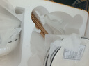 肃匠陶瓷餐具简约盘子碗套装纯白釉下彩餐具套装釉下彩碗碟套装微波炉 山田16件套(4碗4盘4勺4筷) 16头 实拍图