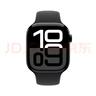 Apple/苹果 Watch Series 10 智能手表GPS+蜂窝款46毫米亮黑色铝金属表壳黑色运动型表带M/L MWYK3CH/B 实拍图