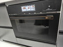 德普凯信TD55蒸烤箱无缝内胆玻璃纤维包裹健康td55蒸烤一体机全陶瓷内胆APP智控高清彩屏蒸烤炸炖一体机 TD55M2-极夜黑 实拍图