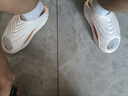 亚束2025运动拖鞋男厚底增高防滑户外踩屎感凉拖减震夏季外穿破茧系列 白橘【可拆卸内胆】 42-43 【41-42码脚拍这个】 实拍图