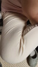 AB秋冬女士7A抗菌基础保暖单件秋裤纯棉打底棉毛裤长裤裤子 淡玉 4XL 推荐165-185斤【5°-15°】 实拍图