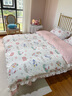 雅鹿纯棉四件套公主风床上用品全棉韩版花边被套儿童床单床笠床裙款 甜心kt【纯棉 适合裸睡】 1.8m 床单款 四件套-被套200*230cm 实拍图