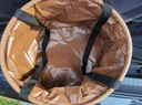 牧高笛（MOBIGARDEN）可折叠圆形水桶 户外露营便携野餐储水桶20L NX21674002 栗棕色 实拍图