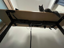 木藝生电动升降架子桌腿双电机可调节升降电脑桌站立支架办公书桌桌子腿 椭圆双电机3节线槽款黑1.1-2米板 加厚钢架 实拍图