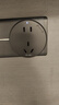 美的（Midea）移动轨道插座家用厨房餐边柜滑动电力轨道排插免打孔轨道插座明装【黑】50cm轨道赠4个五孔 实拍图