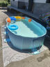 梦多福免充气游泳池家用儿童泳池成人大型折叠戏水池支架户外小孩游泳桶 【入门-全金属支架】2.6米冰河蓝 游泳圈限时送 家庭室内加厚海洋球池室外玩沙池 实拍图