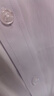 罗蒙（ROMON）纯色商务职业正装男士白衬衫工装男装短袖衬衣男CS72白色4XL 实拍图