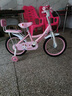 紫榕 儿童自行车女孩单车3-8岁公主款脚踏车男女宝宝小孩童车 公主粉【京仓直发】闪轮护具套装 16寸 适合100-120cm 实拍图