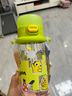 babycare儿童水杯夏季吸管杯学饮杯免拧户外运动直饮幼儿园上学水壶-青色 实拍图