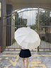 WCZ德国全新加厚雨伞自动黑胶晴雨两用伞双人防晒男女太阳伞紫外线 2000+级伞面黑胶防晒 梧桐杏 新10骨分叉3+1抗风结构  雾面蚀刻手柄 实拍图
