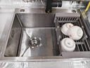 苏泊尔水槽大单槽厨房洗菜盆一体盆洗碗槽台下盆洗菜水池304不锈钢水槽 （60*45）本色手工槽+冷热龙头 实拍图