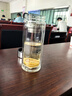 富光玻璃杯双层带茶隔大容量水杯 高档商务泡茶杯 高硼硅杯子500ml 实拍图