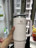 STANLEY网红吸管杯水杯保温杯大容量办公车载不锈钢杯子591ML-霜白 实拍图