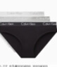 Calvin Klein内衣女士三条装经典提花腰边ck舒适棉质微弹性感比基尼三角内裤女 MPI-太空黑/椰青灰/月光白 3条 XS 实拍图