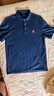 雅戈尔（YOUNGOR）短袖POLO衫男翻领扁机领长绒棉水柔棉柔软亲肤POLO衫 YSPC520078FCB藏青 L 实拍图