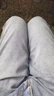真维斯（Jeanswest）王一博代言牛仔裤男春秋季新款舒适修身直筒高端潮牌休闲长裤子男 蓝色+深蓝【夏款组合】 32 码(2尺5) 实拍图
