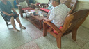 沙发 实木沙发 客厅家具组合套装经济型农村木质沙发 木头沙发 609款  1+1+3+长茶几 实拍图