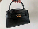 CHARLES&KEITH鳄鱼纹凯莉包手提斜挎婚包包女包生日礼物CK2-50270880-1 Black黑色 S 实拍图