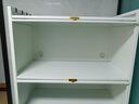 帅仕（shuaishi）厨房用具置物架落地多层餐边柜收纳碗柜家用橱柜微波炉烤箱储物柜 【组合门板】白5层80长42深 实拍图
