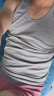 【100%纯棉】男士背心运动跨栏工字背心男健身弹性无袖t恤男汗衫 灰色 一件装 2XL 体重【140-165斤】 实拍图