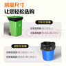 利得平口垃圾袋600只单面0.6丝黑色45*50cm厚款塑料袋家用办公经济款 实拍图