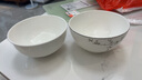晟普（shengpu）唐山骨瓷碗家用纯白陶瓷饭碗微波炉米饭碗面碗汤碗粥碗吃饭碗餐具 4.5英寸奥碗标准饭碗【10个装】 实拍图