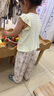 欧孕（OUYUN）儿童防蚊裤夏季薄款宝宝裤子男童女童抖抖裤婴儿童装休闲长裤 花丛萌兔【7A抗菌-凉爽透气】 110 cm 实拍图