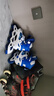 EVERVON轮滑鞋儿童溜冰鞋男女童旱冰鞋KJ-337蓝色附护具头盔M号适35-38码 实拍图