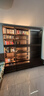 朴愫木作满墙书柜实木书架黑胡桃木组合书橱玻璃落地展示柜收纳储物柜星罗 90cm经典款杂志柜丨现货 实拍图
