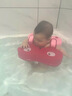 贝恩拉儿童游泳圈0-3岁 婴儿免充气防侧翻泳圈宝宝洗澡玩具装备水上用品 甲壳虫粉红色【3个月-3岁】 实拍图