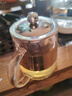金灶（KAMJOVE）加厚玻璃泡茶壶飘逸杯茶壶不锈钢过滤内胆茶壶办公室茶具花茶壶 A-01（350ml）搭配茶杯2个装 实拍图