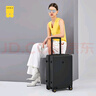 地平线8号（LEVEL8）行李箱密码拉杆箱男女托运大容量万向轮学生旅行者PC箱 24英寸灰 实拍图