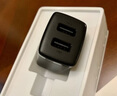 倍思双口充电头USB插座多口快充5V2A/1A充电器插头 适用iPhone15/14/13华为小米安卓手机iPad平板 黑 实拍图