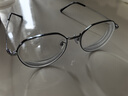蔡司（ZEISS）镜片近视眼镜框男配纯钛变色眼镜防蓝光辐射眼镜架护眼镜散光女 黑银-经典款 配1.60非球面镜片(0-600度) 实拍图