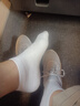蔓楚100%棉抗菌防臭四季袜子男士纯棉短袜吸汗透气全棉不臭脚男生袜子 五白 5双 均码 （鞋码39-43码） 实拍图