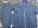 京东京造【天丝抗皱】天丝棉睡衣男睡衣夏季情侣家居服套装 靛蓝L 实拍图