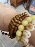 福八顺四川金丝楠木108颗阴沉乌木手串文玩念珠佛珠手链项链男女 金丝楠木6mm*108颗 实拍图