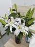 香水百合鲜花云南昆明直发基地插花家用水养真花黄天霸客厅木门 白色百合10朵/大头精品 中通快递/驿站自提 实拍图