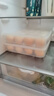 鸡蛋收纳盒家用冰箱用食品级保鲜放鸡蛋的盒子防摔装蛋盒蛋格筐托 透明色【两层两盖】可装48个鸡蛋 无规格 实拍图