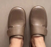 足力健老人鞋秋季中老年百搭乐福鞋单鞋妈妈鞋女士休闲皮鞋 8690K卡其37 实拍图