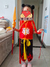 哪吒衣服套装演出服 六一儿童节表演演出服 哪吒衣服套装（十件套） 110 （全套道具） 实拍图