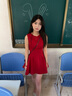 CHARLES&KEITH鳄鱼纹凯莉包手提斜挎婚包包女包生日礼物CK2-50270880-1 Burgundy葡萄酒红色 S 实拍图