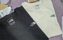 北面（The North Face）短袖T恤男女情侣款小熊宽松休闲透气半袖 米白色 2XL /185 实拍图